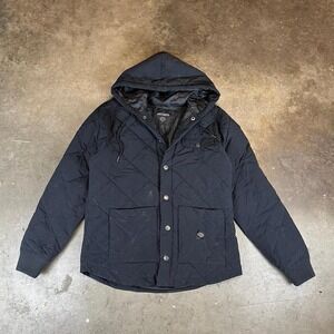 Harley Davidson black quilted jacket with hood Women's Size M